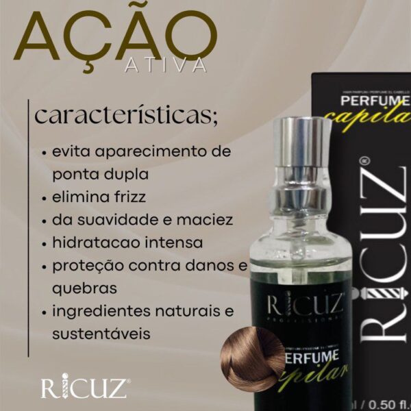 Perfume Cabelo Legend (Capilar Feminino e Masculino) 15ml Finalizador Cabelo Cheiroso Silicones Nobres - Image 3