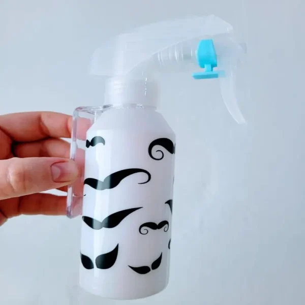 Borrifador barber branco bigode