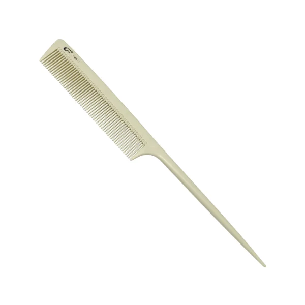 Pente Cabo Fino Profissional Umi de Carbono Antiestático 22cm CB611 Branco