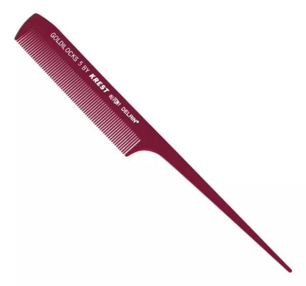 Pente Cabo Fino Profissional Umi de Carbono Antiestático 22cm CB618 Vermelho